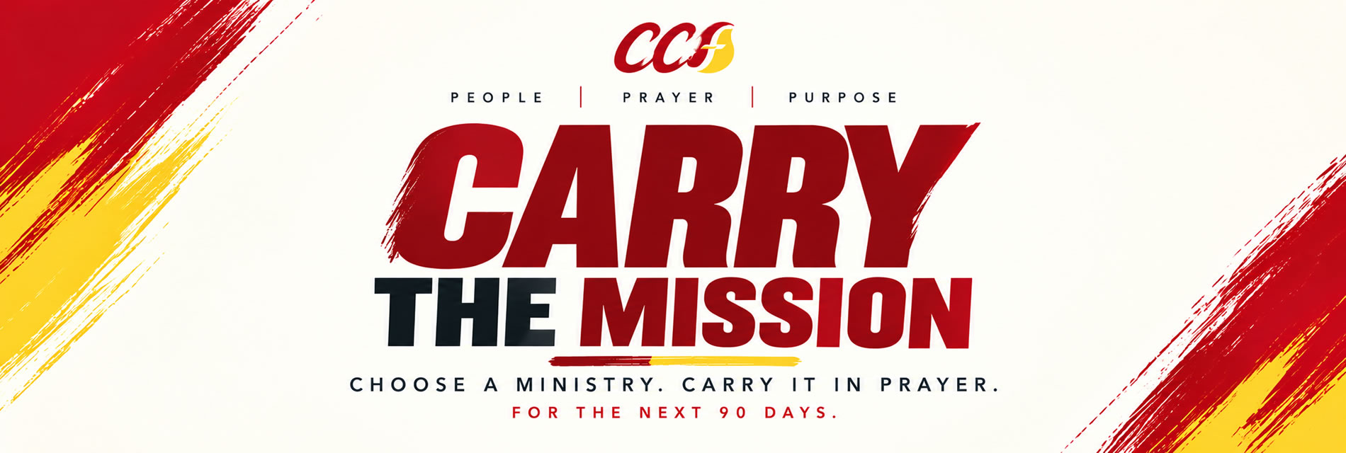 Carry The Mission - Choose a Ministry and carry it in prayer.
